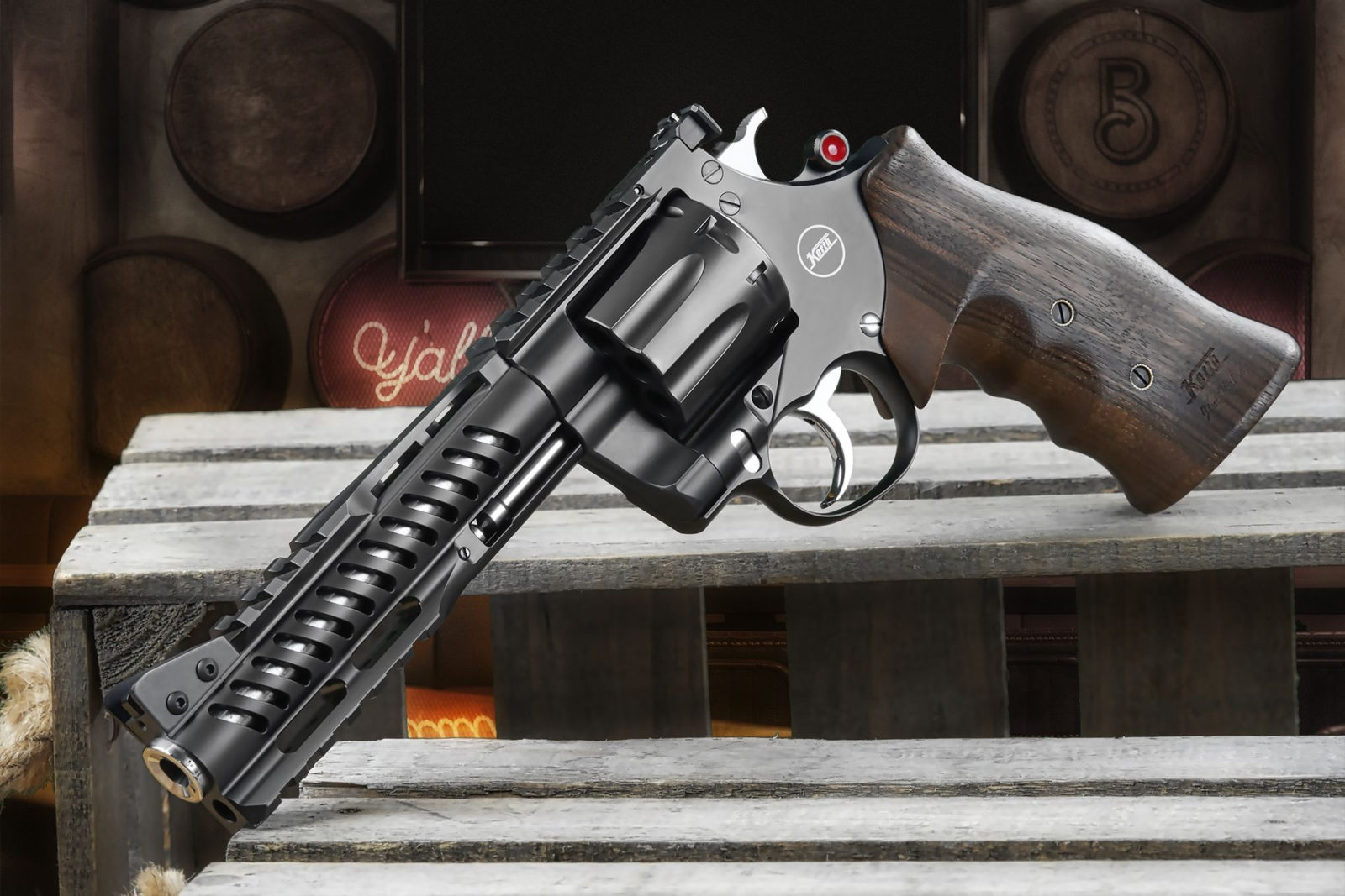 Nighthawk Custom Korth NXS 8-Shot 357 Magnum 6 in Revolver